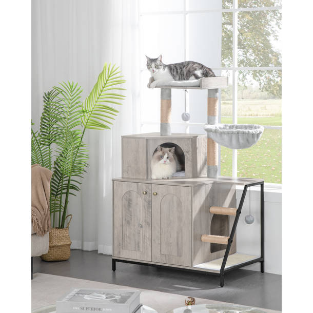 Tucker Murphy Pet™ Cat Litter Box Enclosure Furniture Hidden, Stylish And Functional Design